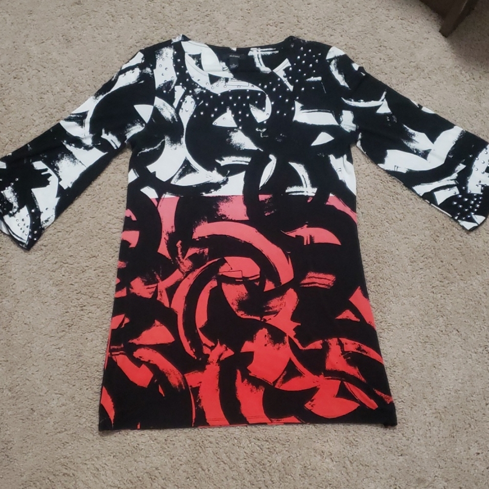 M Alfani polyester dress with studs M